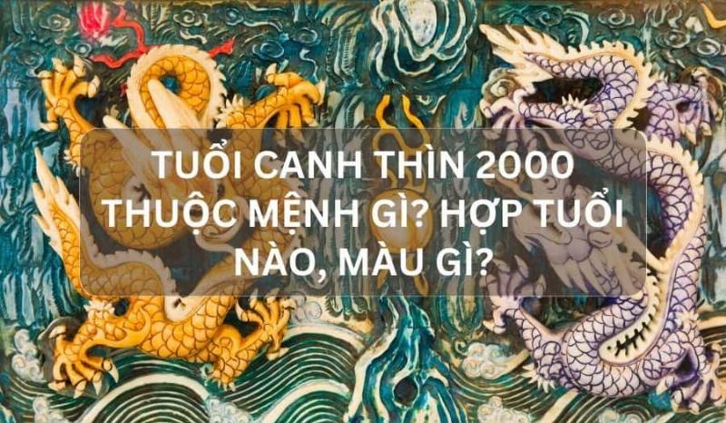 Bieu do tuong hop cac con giap voi tuoi Canh Thin 2000 trong tinh duyen va su nghiep, the hien cac moi quan he tuong sinh tuong khac va tam hop tu hanh xung